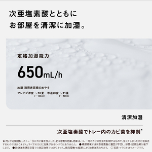 パナソニック 次亜塩素酸 空間除菌脱臭機 Ziaino(ジアイーノ) チタニウムシルバー F-MV6000C-SZ-イメージ12