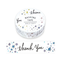 ワールドクラフト マスキングテープ thank you 15mm×7m 4個 FC39797-MT15-027