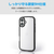 エレコム iPhone 17用TOUGH SLIM LITE ケース フレームカラー 背面ガラス メタルステッカー付 ブラック PM-A25ATSLFCGBK-イメージ4