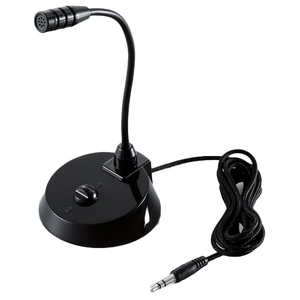 エレコム スタンド型有線マイク 3.5Φ ブラック HS-MC07BK エレコム スタンド型有線マイク 3.5Φ ブラック HS-MC07BK