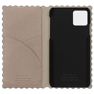 Eblouir iPhone 11 Pro用ケース Wave Diary ベージュ EB17207I58R-イメージ3