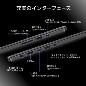 ASUS ノートパソコン ROG Zephyrus G16 エクリプスグレー GA605KP-AI7R5070G-イメージ8