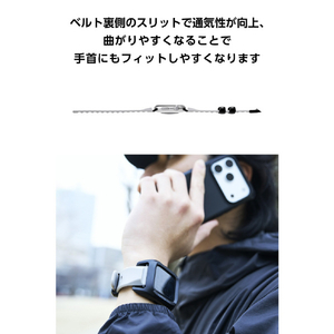 エレコム Apple Watch用バンド ZEROSHOCK グレー AW-25ABDZEROGY-イメージ6