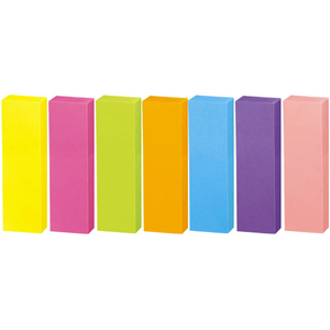 コクヨ 強粘着ふせん〈K2〉 50×15 7色ミックス ネオン50冊 F028556-K2ﾒ-KN5015X50-イメージ2