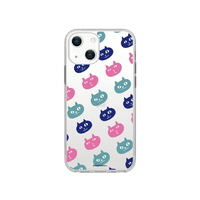 abbi FRIENDS iPhone 14/13用ネコマンジュウソフトクリアケース [公式ライセンス品] ネコマンジュウパターン ABF24208I14