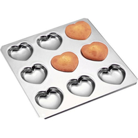 タイガークラウン ギルア マドレーヌ型 コックハート型 9P No.994 FC610LK-3899100