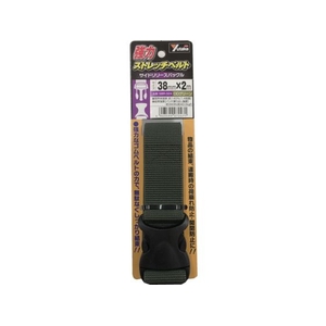 ユタカメイク 強力ストレッチベルト 38mm×2m バックル ODグリーン 40ODグリーン3821.7(±0.3) FC503GK-8556070-イメージ1