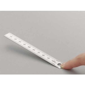 ライオン事務器 ステンレス定規 10cm/PS-10/271-54 FCV0055-PS-10-イメージ4