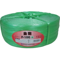 司化成工業 手結束用PP縄(ツカサテープ)P-100GN 緑 FC065FX-3982033