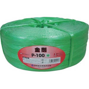 司化成工業 手結束用PP縄(ツカサテープ)P-100GN 緑 FC065FX-3982033-イメージ1
