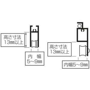 丸喜金属本社 S-228サッシ用 取替戸車 M5A-013 FC680FT-1189418-イメージ4