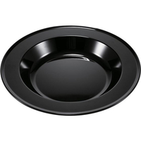 台和 メラミン 丸型フードパン 36cm TKO-136BK 黒 FC628KZ-0431800