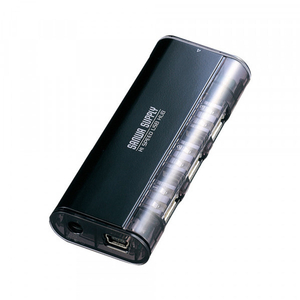 サンワサプライ USB2．0ハブ ブラック USB-HUB225GBKN-イメージ4