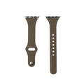 WEARPLANET Apple Watch 49/46/45/44/42mm用Slim Line フラット本革バンド スモーキーブラウン WP23209AWWM
