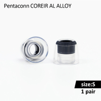 日本ディックス Pentaconn COREIR -ペンタコン コレイル- AL ALLOY S 1ペア Black PTM02-S-1P
