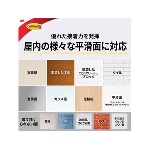 3M コマンドフック マットブラック Mサイズ 2コパック FC776SY-17034MB-2JP-イメージ4