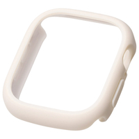 エレコム Apple Watch 46mm用フルカバーケース/TOUGH SLIM LITE/プレミアムガラス ベージュ AW-25AFCTSLBE