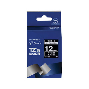 ブラザー ラミネートテープ(白文字/黒/12mm幅) TZE-335-イメージ1