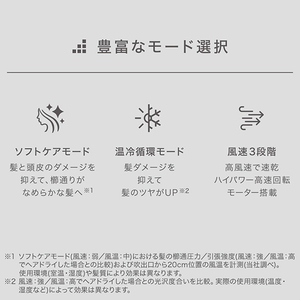 ニトリ ナノうるおいイオン美髪ドライヤー e angle select ブラック ﾅﾉｳﾙｵｲﾋﾞﾊﾂﾄﾞﾗｲﾔ-NL701DGY-イメージ5