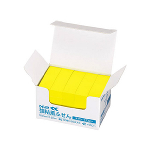 コクヨ 強粘着ふせん〈K2〉 50×15 黄色 ネオン25冊 F028557-K2ﾒ-KN5015YX25-イメージ1