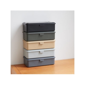 トラスコ中山 トランク型工具箱 203×109×56 ライトサンド FC922KW-8563674-イメージ9