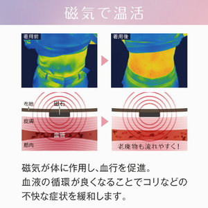 アルファックス bloomme 磁気付き腹巻ショーツ yulumegu(M-Lサイズ) ﾌﾞﾙ-ﾑﾐ-ｼﾞｷﾂｷﾊﾗﾏｷｼﾖ-ﾂML-イメージ4