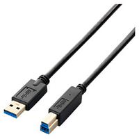 エレコム USB3．0ケーブル(2．0m) ブラック USB3-AB20BK