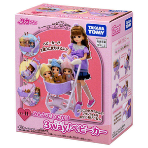 タカラトミー リカちゃんLF-11 みんなでおでかけ3WAY!ベビーカー LF11ﾐﾝﾅﾃﾞｵﾃﾞｶｹ3WAYﾍﾞﾋﾞ-ｶ--イメージ9