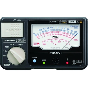 日置電機 アナログ絶縁抵抗計(4レンジ) IR4042-10 FC976HZ-7538677-イメージ2
