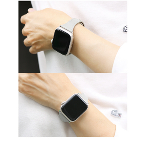 WEARPLANET Apple Watch 49/46/45/44/42mm用Slim Line フラット本革バンド ティックルピンク WP23210AWPK-イメージ17