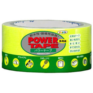 アサヒペン パワーテープ T107 48mm×10m蛍光イエロー FC964NR-イメージ1