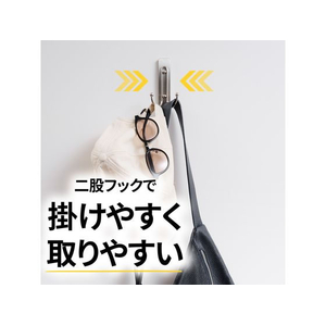 3M コマンドフック ワイヤーダブルフック ニッケルサテン FC777SY-CMD-WN-イメージ4