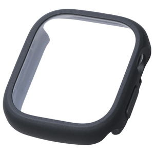 エレコム Apple Watch 46mm用フルカバーケース/TOUGH SLIM LITE/プレミアムガラス ブラック AW-25AFCTSLBK-イメージ1