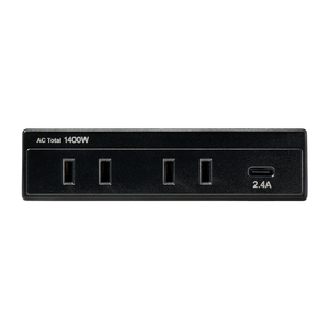 エルパ 家具用コンセントUSB AC2個口+Type-C1ポート ブラック FO-UC213(BK)-イメージ5