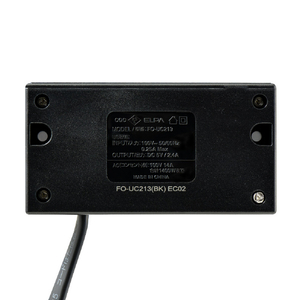 エルパ 家具用コンセントUSB AC2個口+Type-C1ポート ブラック FO-UC213(BK)-イメージ9
