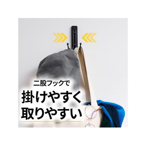 3M コマンドフック ワイヤーダブルフック マットブラック FC778SY-CMD-WM-イメージ5