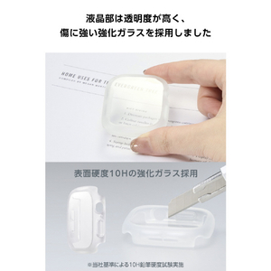 エレコム Apple Watch 46mm用フルカバーケース/TOUGH SLIM LITE/プレミアムガラス クリア AW-25AFCTSLCR-イメージ5