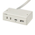 エルパ 家具用コンセントUSB AC1個口+Type-A 1ポート+Type-C 1ポート ホワイト FO-UC123(W)-イメージ1
