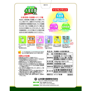 山本漢方製薬 乳酸菌 大麦若葉粉末 4g×30包 FC43054-イメージ2