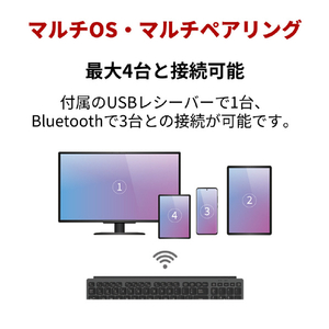 富士通 FMV Comfort Keyboard KB800 ブラック FMVKB800T1-イメージ9