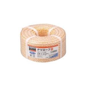 トラスコ中山 TRUSCO　PVロープ　3つ打　線径6mmX長さ30m R-630PV-イメージ1