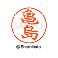 シヤチハタ ネームペン用ネーム シルバー 既製 亀島 FC46549-X-GPS-0778