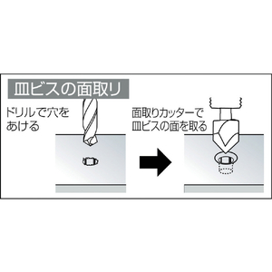 スターエム ハイス六角軸面取カッター １０．０ スターエム ハイス六角軸面取カッター 5007-100-イメージ2