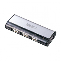 サンワサプライ USB2．0ハブ シルバー USB-HUB226GSVN