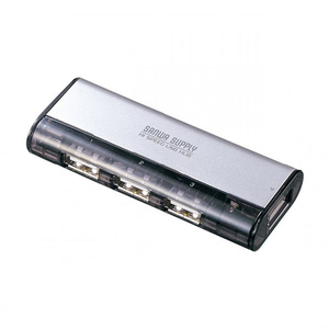 サンワサプライ USB2．0ハブ シルバー USB-HUB226GSVN-イメージ1