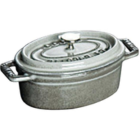 STAUB ストウブ ピコ・ココット オーバル 31cm グレー 40509-320 FC388LT-6724600
