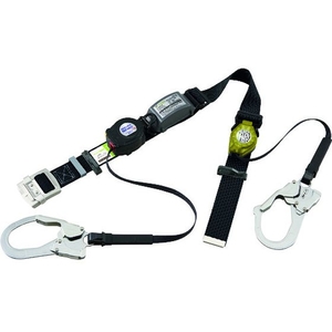 サンコー N補助ロープ ロック装置付巻取器式胴ベルト 黒 FC426FU-1952151-イメージ1