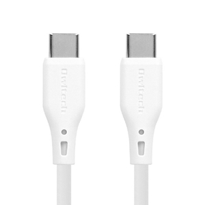 オウルテック C to C エコナミクスケーブル PD60W(1．5m) ホワイト OWL-CBECOCC15-WH-イメージ1