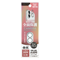 PGA iPhone 16/16 Plus用カメラフルプロテクター ラメブラック PG-24ACLG06BK