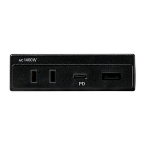 エルパ 家具用コンセントUSB AC1個口+Type-A 1ポート+Type-C 1ポート ブラック FO-UC123(BK)-イメージ5